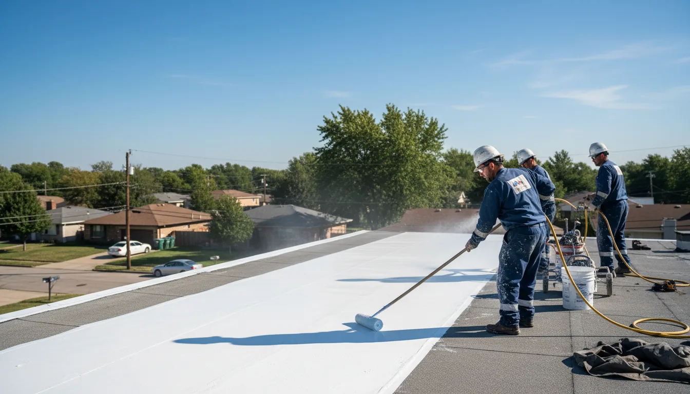 Commercial roof coating in Custer City, PA near me